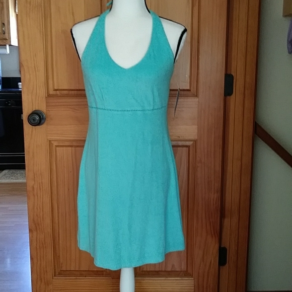 NEW Erika Taylor Intimates Halter Dress / Beach Cover Up Terrycloth S Green - Picture 10 of 16